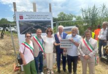 Nuovo ponte fra Signa e Lastra, posa della prima pietra ponte tra Signa e Lastra a Signa